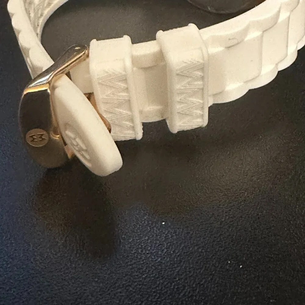 Michele Tahitian Jelly Bean Watch - White (MWW12D000015) - BRAND NEW BATTERY - Picture 10 of 14